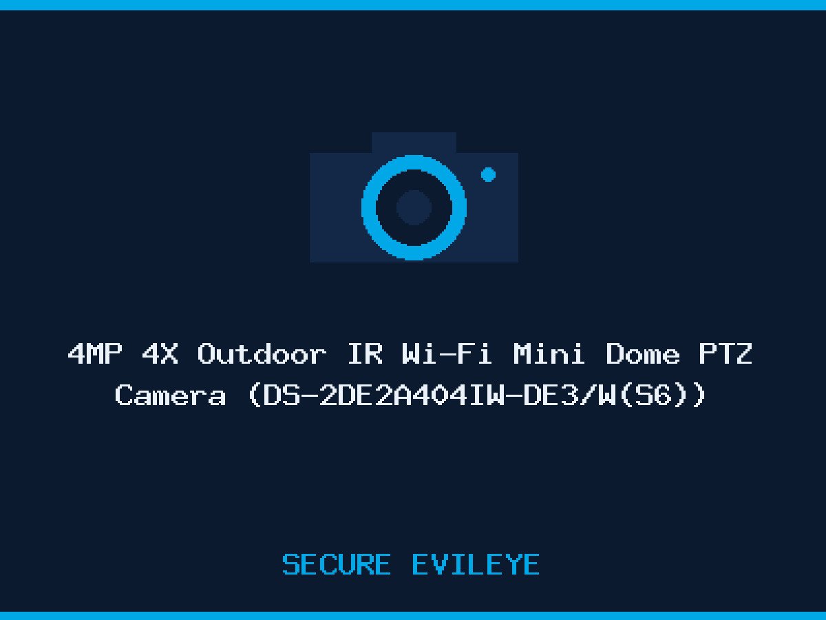 4MP 4X Outdoor IR Wi-Fi Mini Dome PTZ Camera (DS-2DE2A404IW-DE3/W(S6))