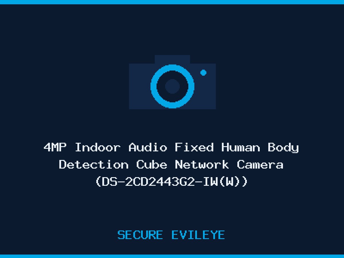 4MP Indoor Audio Fixed Human Body Detection Cube Network Camera (DS-2CD2443G2-IW(W))