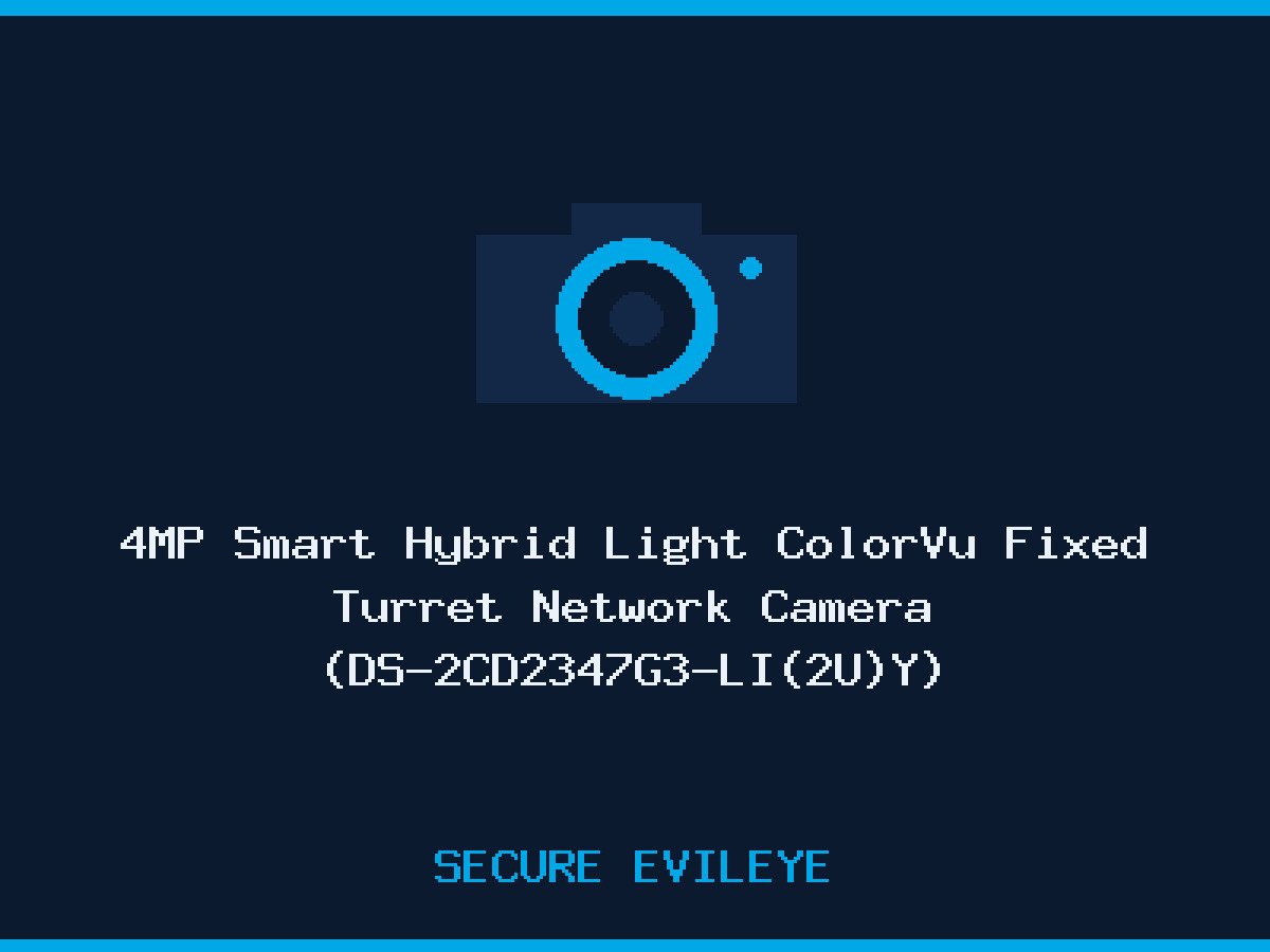 4MP Smart Hybrid Light ColorVu Fixed Turret Network Camera (DS-2CD2347G3-LI(2U)Y)